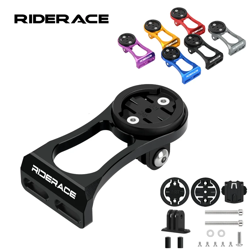 RIDERACE держатель для велосипедного компьютера, велосипедный руль, крепление для камеры, велосипедный секундомер, кронштейн для спидометра для Garmin Edge Bryton CatEye