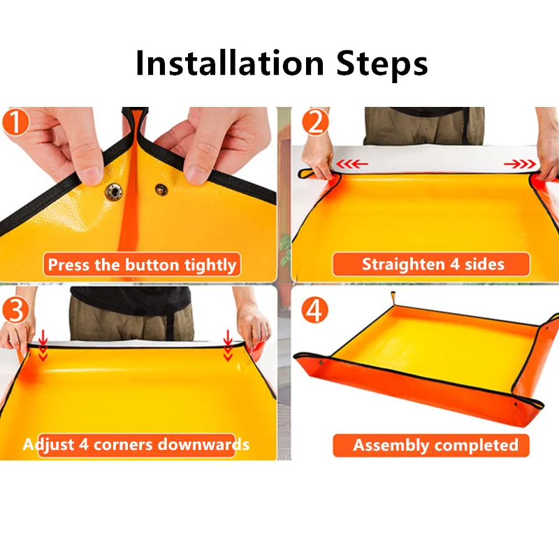 Estera para repottar plantas, macetas impermeables, almohadilla para trasplante, Control del suelo, estera plegable para macetas suculentas, bandeja de jardinería