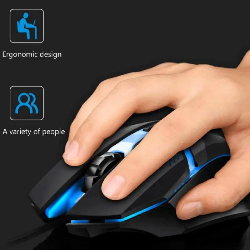 2025 dernière conception ergonomique de haute qualité souris de jeu ordinateur de bureau ordinateur portable USB rétro-éclairé souris fabricants offre spéciale