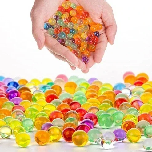 Bolas de gel Blaster Ammo Splat Gun Beads Recambio 7-8 mm Bola de agua Bala Compatible con Orbeez Gun y Splatter Ball Gun Blue Mix