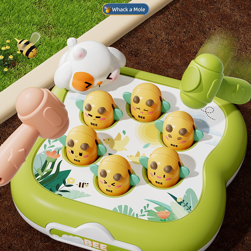 Baby Mole Hammer Whack ของเล่นเด็กน่ารักสัตว์มือกระทบเสียงการศึกษา Sensory พัฒนาของเล่นสําหรับ 3 ปีเด็กของขวัญ