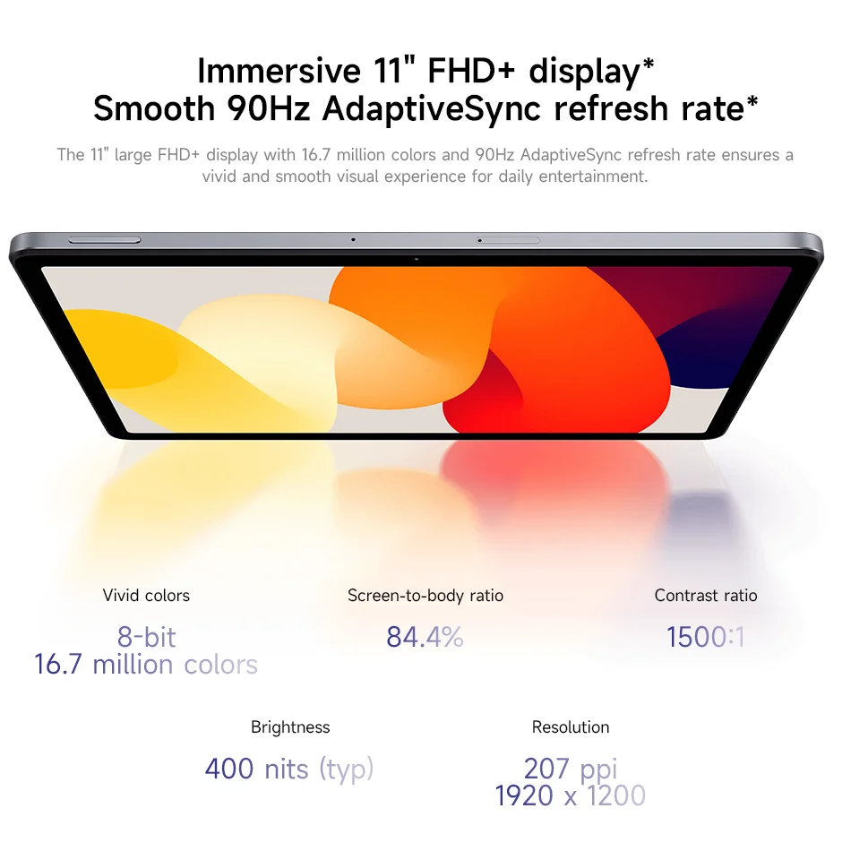 Global Version Xiaomi Redmi Pad SE 11" FHD+ 90Hz Display 8000mAh Battery Snapdragon 680 Mi Tablets 8MP Rear Camera