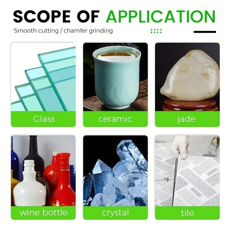 100/115/125mm corte de vidrio cerámica azulejo Jade cristal botella de vino molienda diamante sierra ultrafina hoja de corte de vidrio