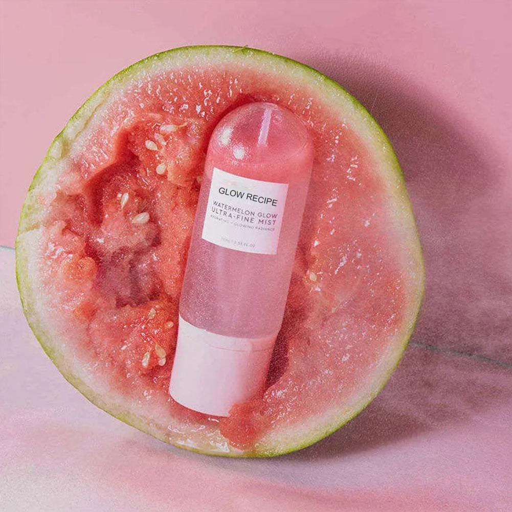 촉촉하고 매끄러운 피부를 위한 글로우 레시피용 수박 모이스춰라이징 미스트 - 히알루론산 함유 수분 공급 스킨 케어 75ML