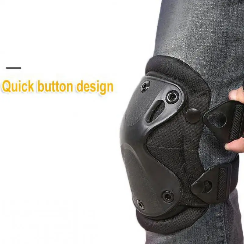 Rodillera táctica de camuflaje Unisex, coderas, Protector de rodilla para hombres y mujeres, deporte al aire libre, trabajo, caza, patinaje, equipo de seguridad, rótula