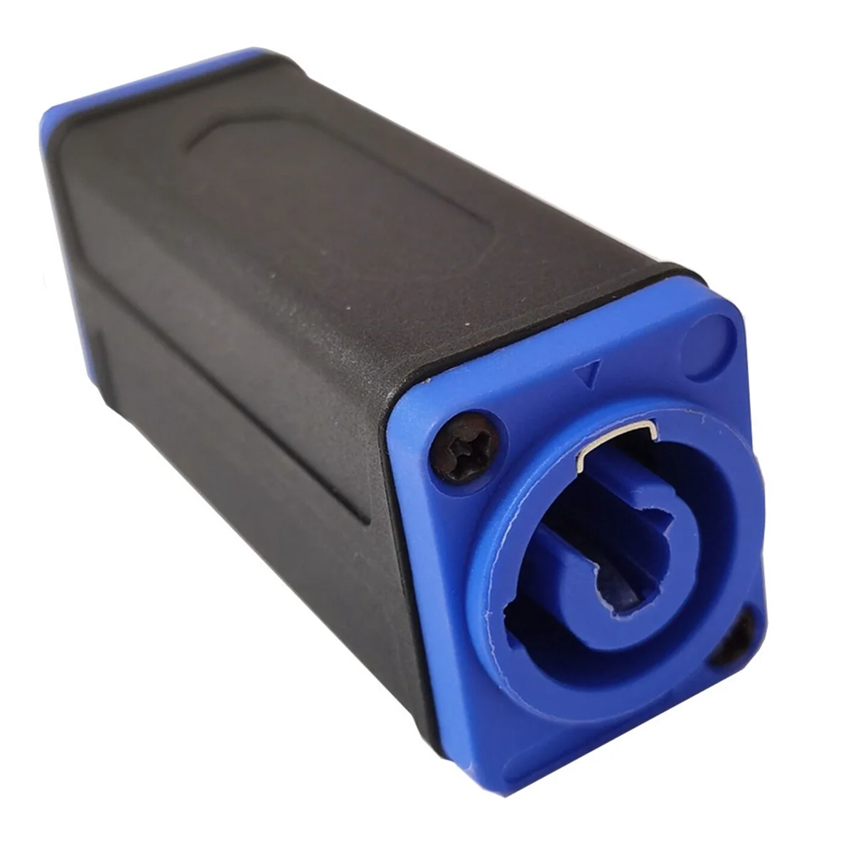 BABQ LED PowerCon AC Coupler Adapter Extender Connector High Quality Speakon Panel Mount Straight Adapter Blue to White