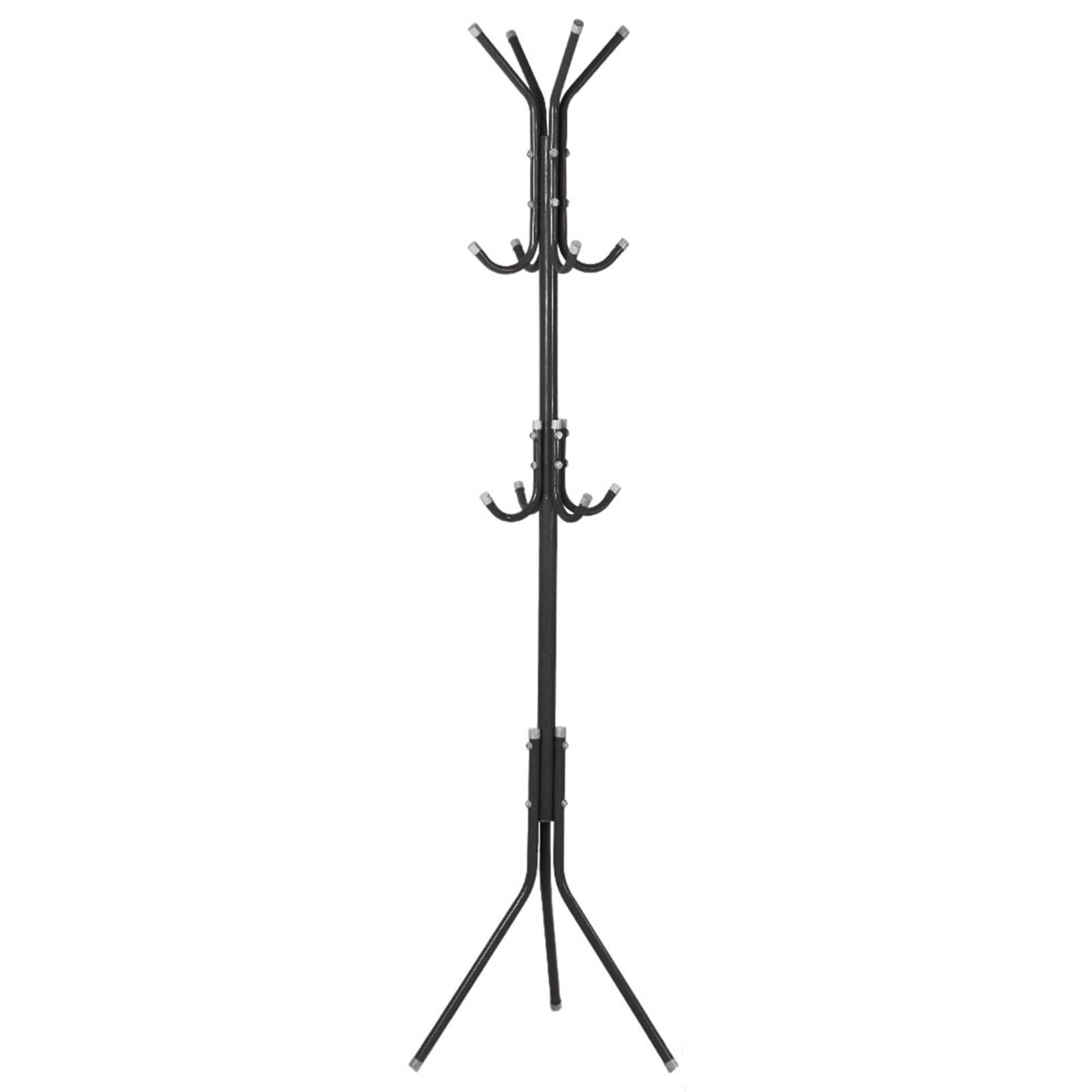 Coat Clothes Stand Multi Hook Metal Coat Hat Rack Tree Stand Clothes Bag Hanger Organizer for Home Bedroom Coat Hat Tree Stand