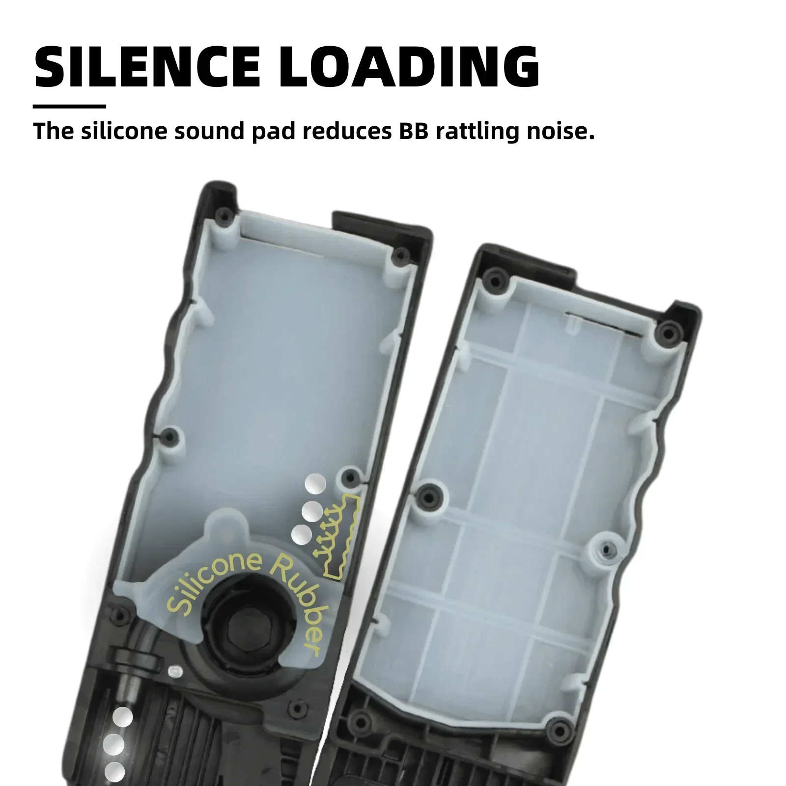 SuprLoad 1000 Capacity Airsoft Speed Loader with Sound Dampening Pad for 6mm BBs, M4 Hand Crank Magazines Airsoft Gear