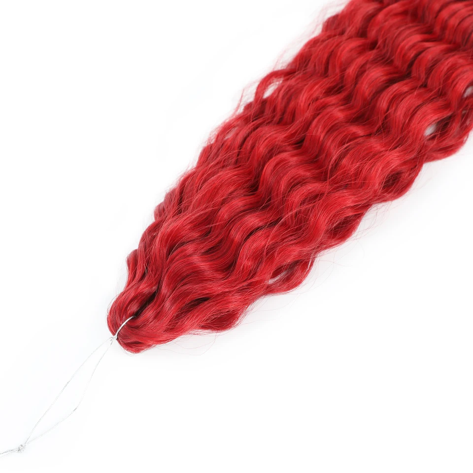 Ariel Curl Flechten Haarverlängerung 22 30 Zoll Wasserwelle Twist Häkelhaar Synthetische Häkelzöpfe Ombre Grün Rosa Afro Locken
