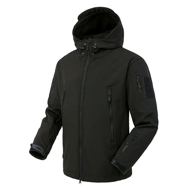 Chaquetas militares de piel de tiburón con concha suave para hombre, chaqueta táctica impermeable a prueba de viento, chaquetas de combate del ejército, abrigos Bomber con capucha para hombre