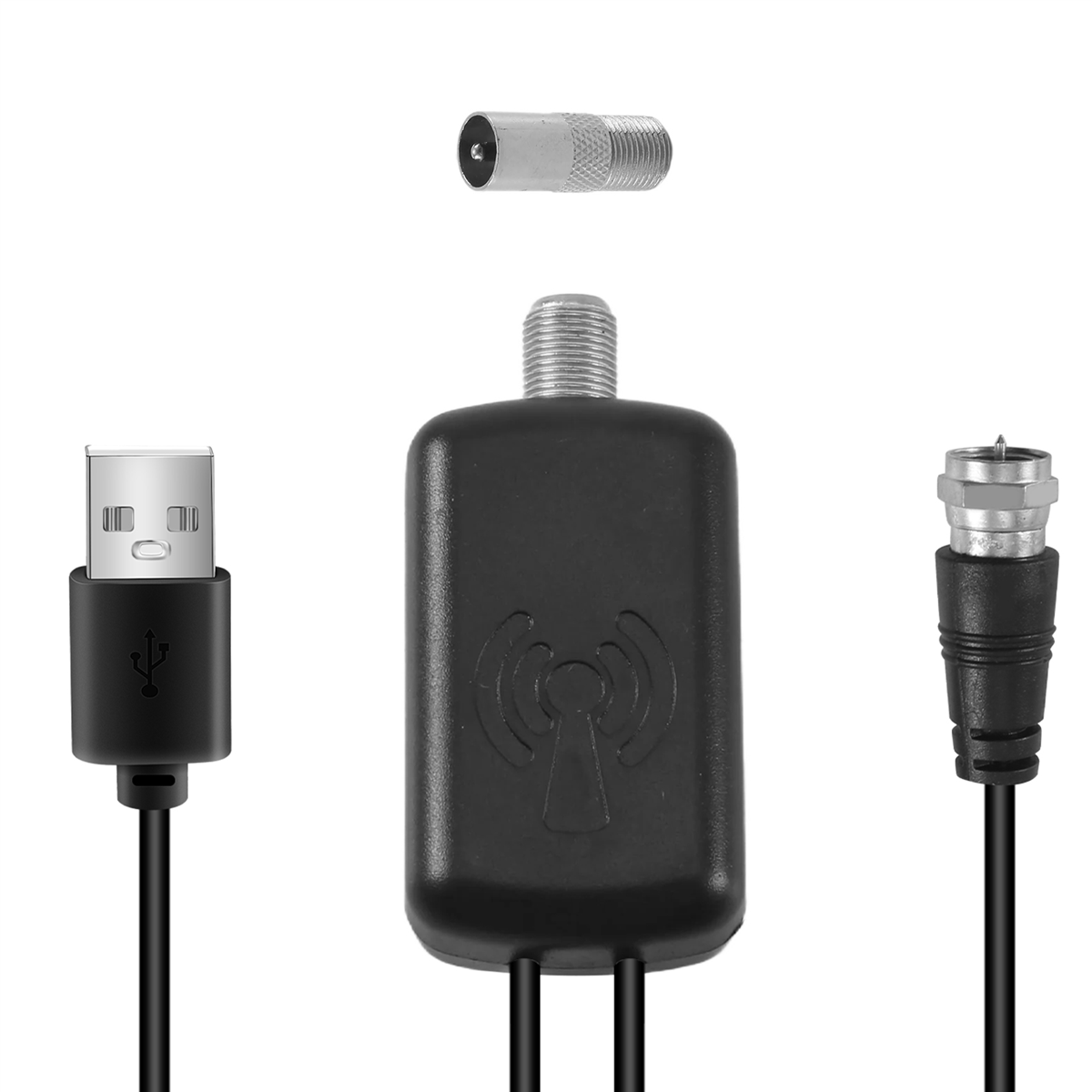 เสาอากาศทีวีดิจิตอล HD, เสาอากาศทีวีขยายช่วง 50 ไมล์รองรับ 4K 1080P, เสาอากาศ HDTV ดิจิตอลในร่มพร้อมเครื่องขยายเสียงอันทรงพลัง