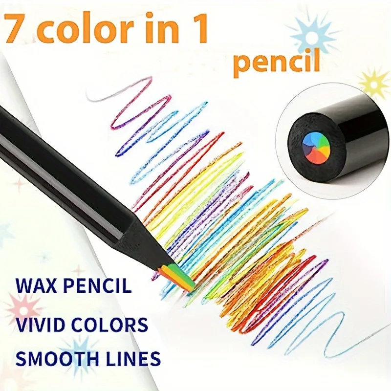 Matite colorate in legno nero vibrante - Nucleo spesso in piombo Hb da 10 pezzi per dettagli ricchi, durata, ideale per artisti, uso in ufficio