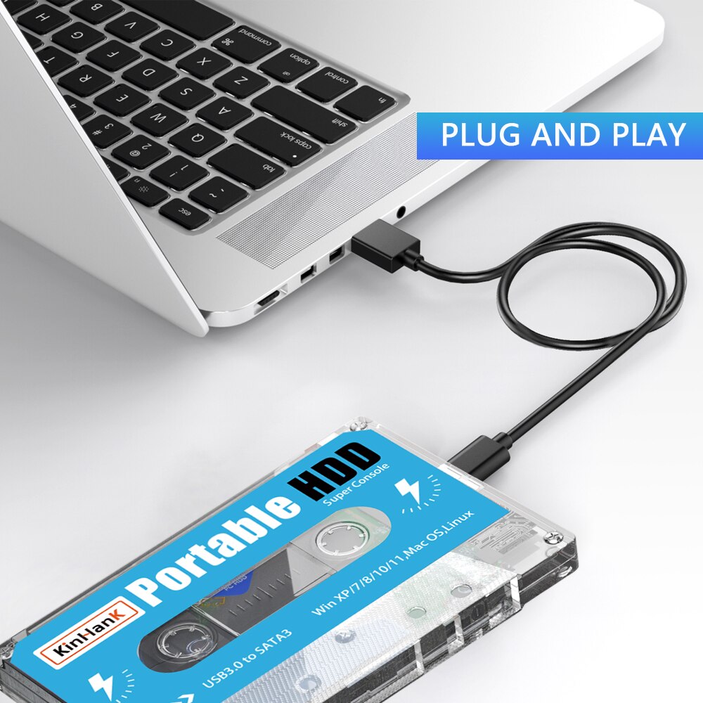 KINHANK Super Consola 500G Gaming HDD 100000 Videojuegos 70 Emuladores para DC/MAME/SS/NAOMI/PS2/PS1 Plug and Play Batocera OS