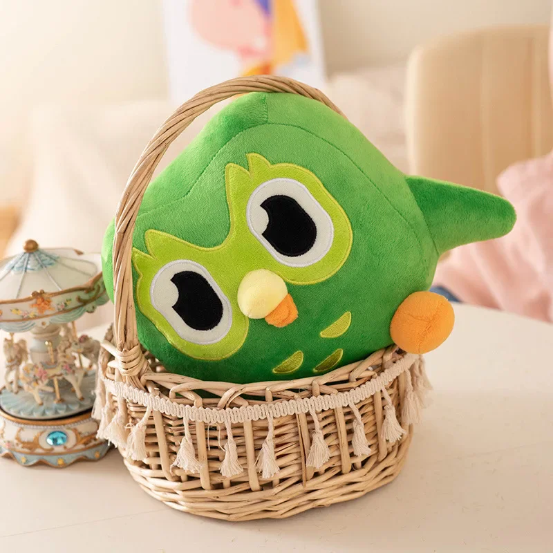 สีเขียวนกฮูกตุ๊กตาของเล่นตุ๊กตานุ่มตุ๊กตานกฮูกอ้วน Plushie น่ารักการ์ตูนสัตว์ตุ๊กตาหมอนตกแต่งห้องของขวัญของเล่นสําหรับเด็กผู้ใหญ่