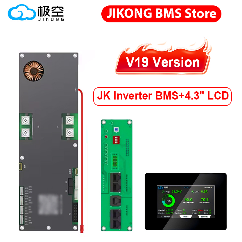 JK Инвертор BMS 8S 9S 10S 11S 12S 13S 14S 15S 16S Smart BMS 100A 150A 200A Li-ion LiFePo4 New Energy BMS 1A 2A Active Balance