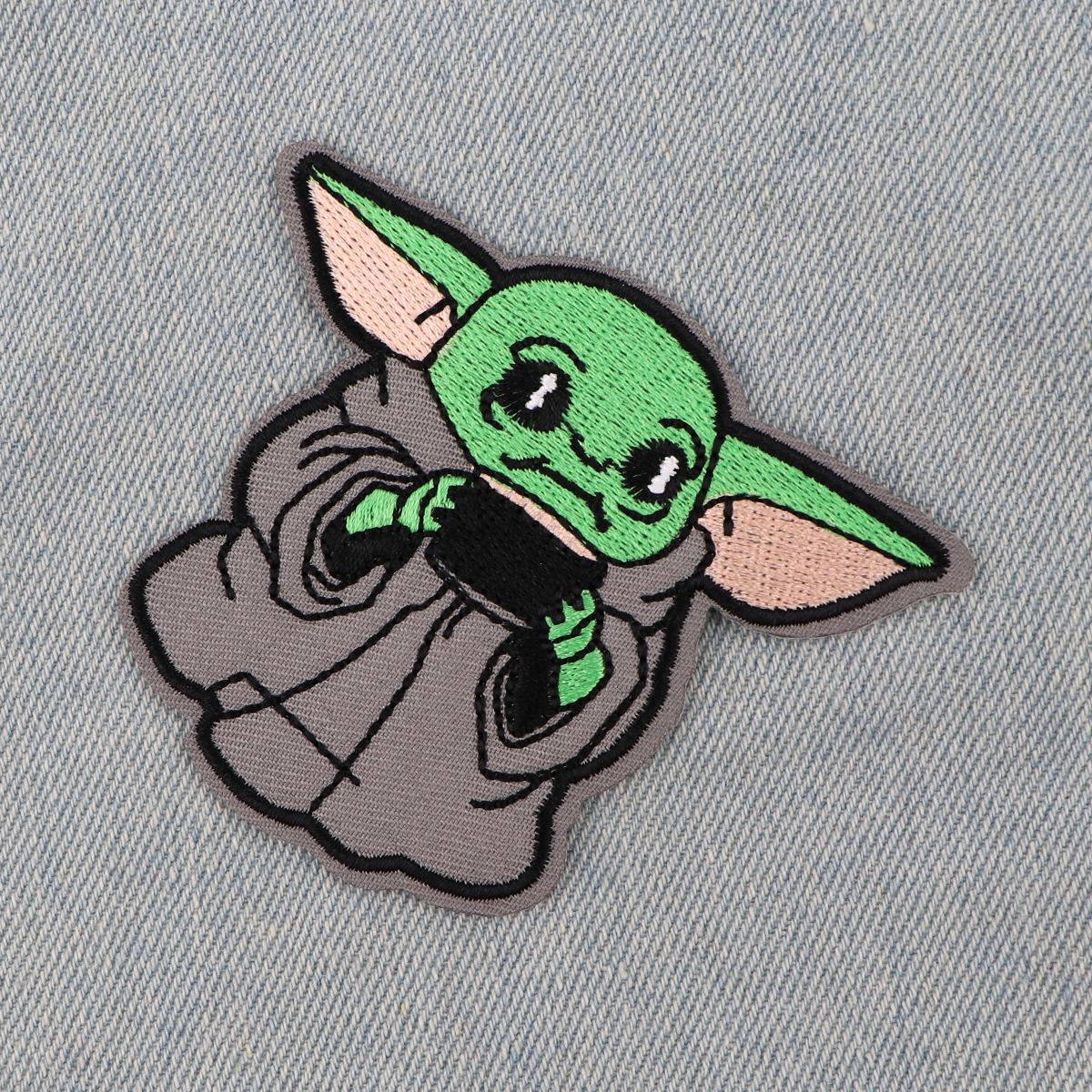 Patches bordados alienígenas para vestuário, Filme legal, Emblema DIY, Patches adesivos, Patches bonitos dos desenhos animados em roupas, Adesivos Apliques