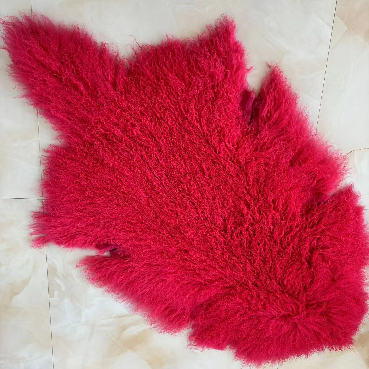 Tibet Lamsbont pelt Echte Mongoolse bonthuid Mongoolse schapenbont pelt