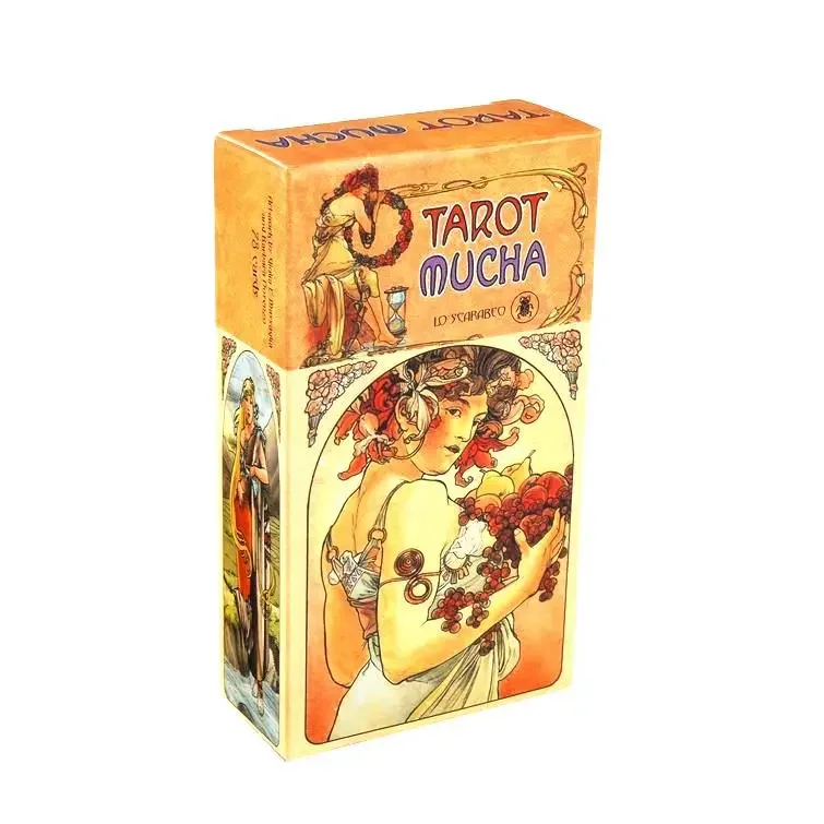 ร้อน 400 สไตล์ไพ่ทาโรต์ Oracle Golden Art Nouveau แม่มดสีเขียว Universal Celtic Thelema Steampunk Tarot Board Deck เกม