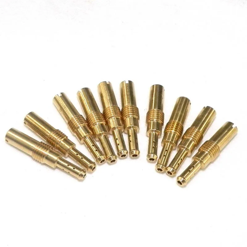 10 Chiếc Phi Công Máy Bay Phản Lực Chậm Phản Lực Cho Xe Máy GY6 Bộ Chế Hòa Khí PWK Keihin PE CVK FCR PWM PJ CBR CR N424-21 OKO CVK Kim Phun Vòi Phun