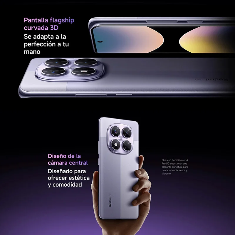 Global Version Xiaomi Redmi Note 14 Pro 5G Smartphone MediaTek Dimensity 7300-Ultra 200 MP AI camera NFC 6.67 "AMOLED display IP68