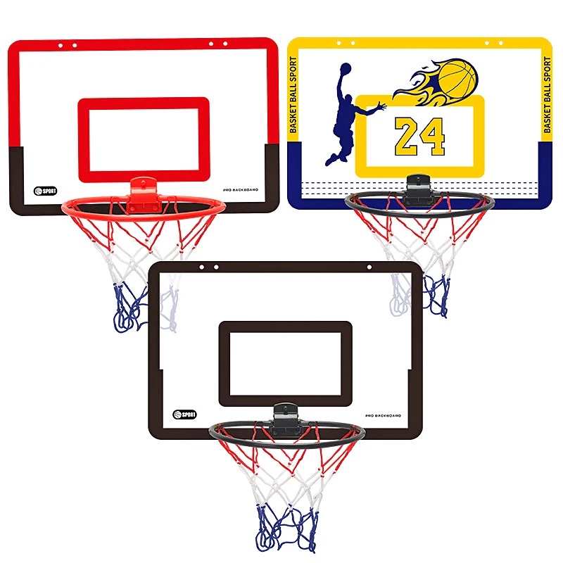 Indoor Kinderen Veiligheid En Leuke Spelletjes Kinderen Thuis Sport Basketbal Set Muur Beugel Niet Geperforeerd Basketbal Frame