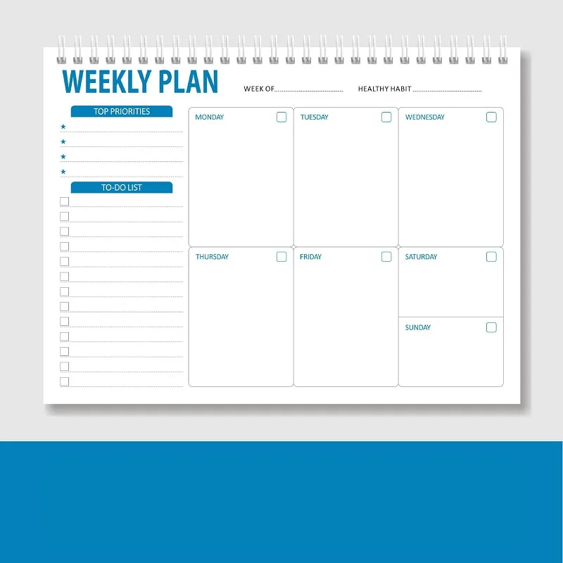 52 Sheets Weekly Planning Notepad Memo Pads Schedule Plans Notepads To Do Planner Notebook Office School Stationery