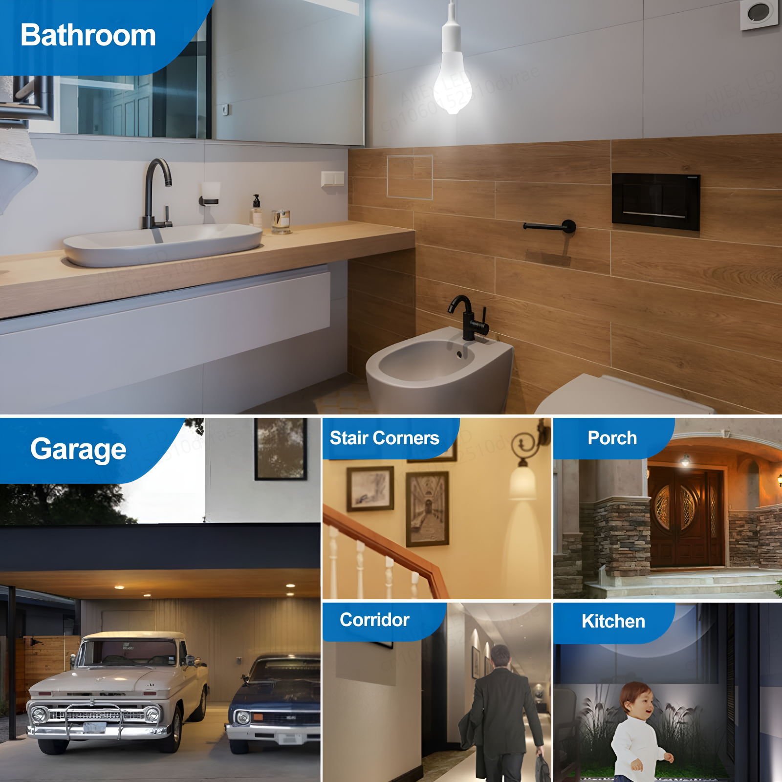 10/12/15/18/20W E27LED Bewegingssensor Lamp LED lamp PIR Sensor Licht Auto AAN/UIT Nachtlampje voor Thuis Parkeerverlichting AC85V-265V
