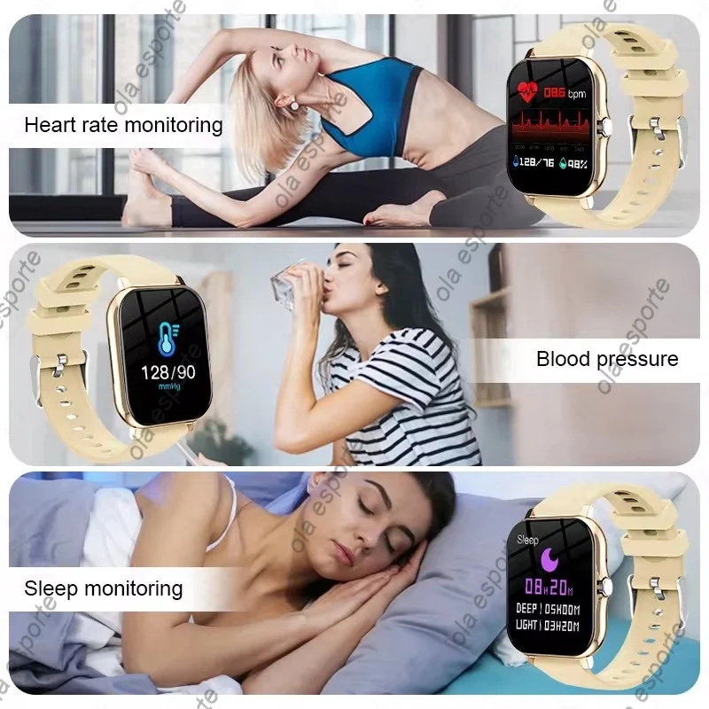 Reloj inteligente 2025 con pantalla HD de 2,01 pulgadas, Bluetooth, mensaje de llamada, visualización, modos deportivos, esfera DIY, relojes de pronóstico del tiempo para hombres y mujeres