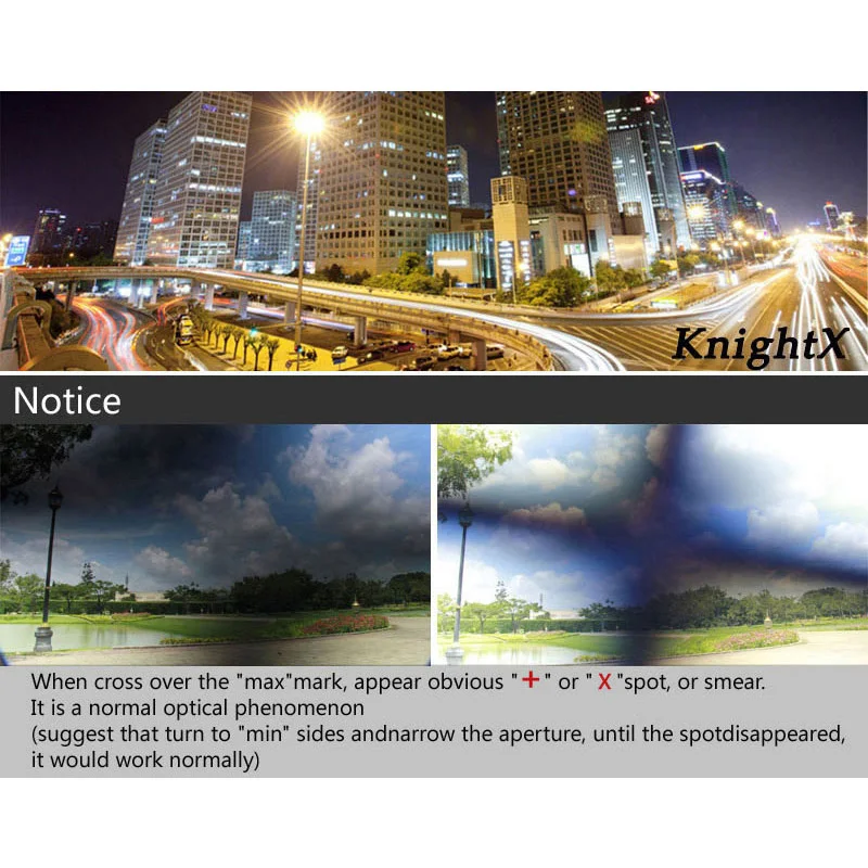 KnightX ND2-ND1000 Fotocamera reflex DSLR Filtro ND variabile Densità neutra Fader regolabile ND2-400 49 52 55 58 62 67 72 77 mm