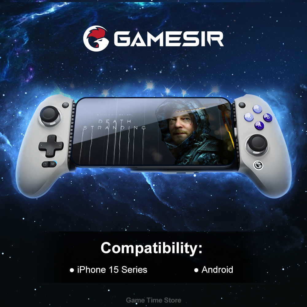 GameSir G8 Galileo Celular Gamepad Controlador de jogo com joystick de efeito Hall para iPhone 15 Android Mobile Phone Cloud Gaming