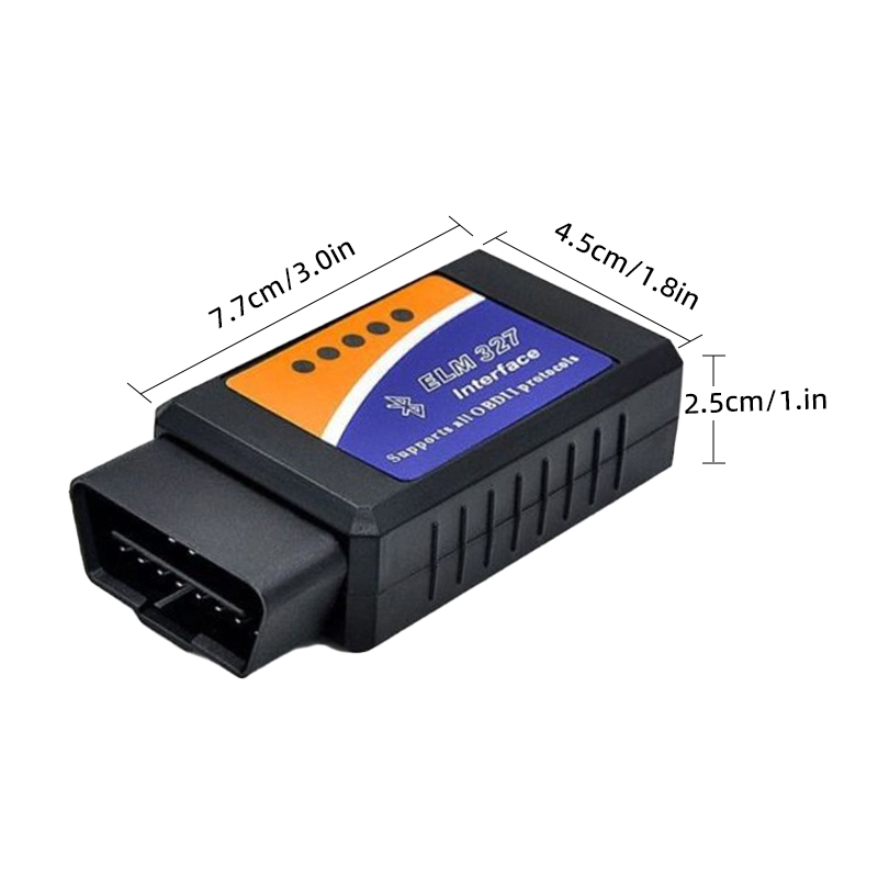 Elm327 v2.1 obd2 scanner bluetooth ferramenta de diagnóstico do carro para android/ios leitor código detector falhas automotivas