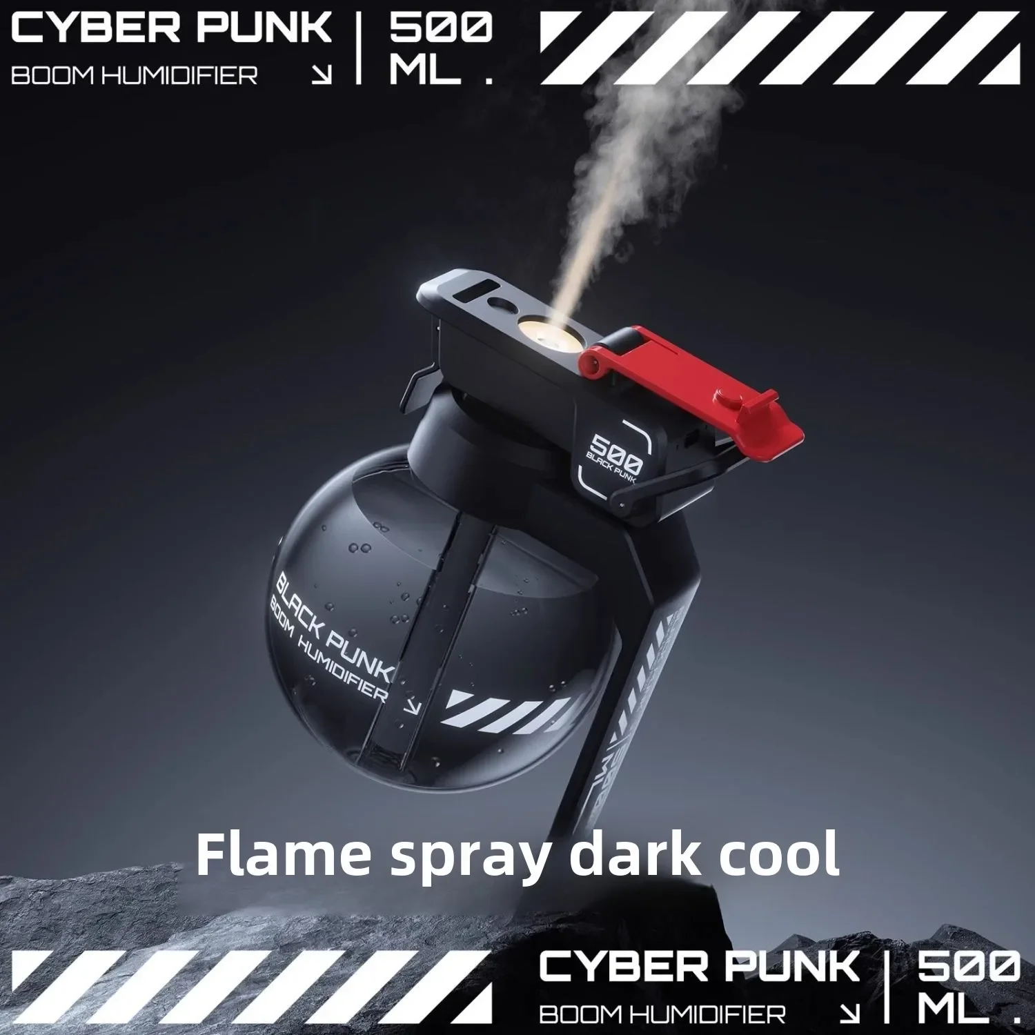 Umidificatore tattico per aromaterapia a mano Esports Desktop Cyberpunk Ornamento Decompressione Gioco alla moda Mech Regalo creativo