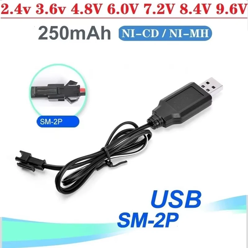 2.4V 3.6V 4.8V 6V 7.2V 8.4V 9.6V NiCd NiMH Pin Sạc Dành Cho RC xe Thuyền Tăng Đồ Chơi Pin Với SM-2P SM Cắm Sạc