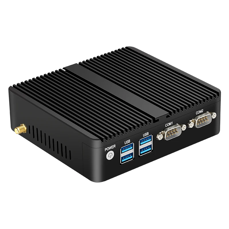 Fanless Mini Industrial PC Intel Celeron N5095 N5105 2x RS232 Serial Ports 2x Gigabit Ethernet Mini-PCIe Expansion Windows Linux