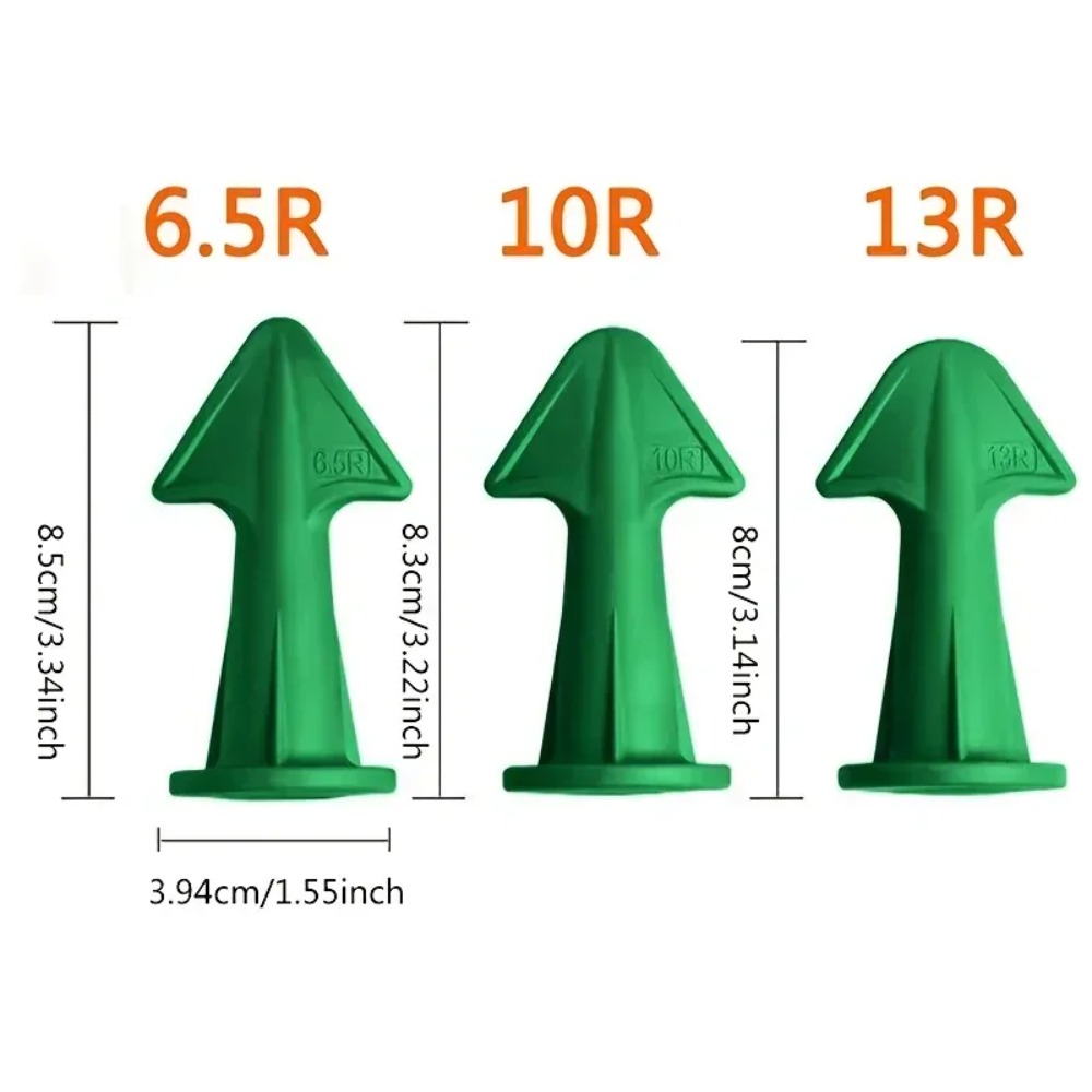 3pcs Multi-functional Silicone Sealant Nozzle Scraper Floor Caulking Tools Silicone Sealant Nozzles Kit Home Improvement Set A