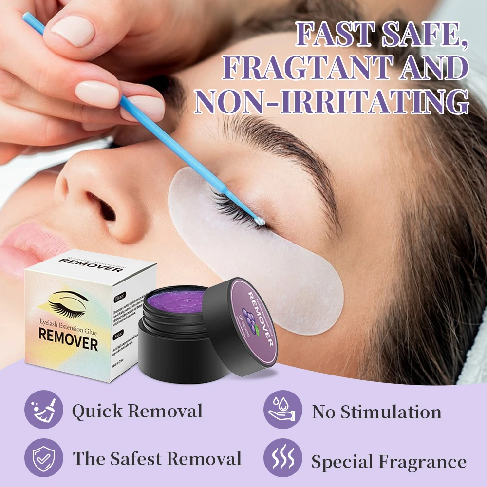 Removedor de pegamento para pestañas, herramienta de maquillaje para levantamiento de pestañas, crema removedora de pegamento adhesivo profesional para extensión de pestañas, 5g