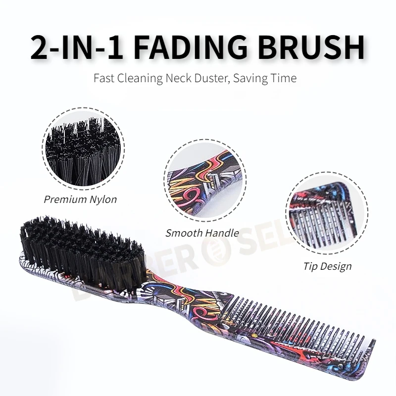 Professional Barber Hair Cleaning Brush Hairdressing Neck Duster Broken Hair Remove Tools Men Beard Brush Styling Accessories