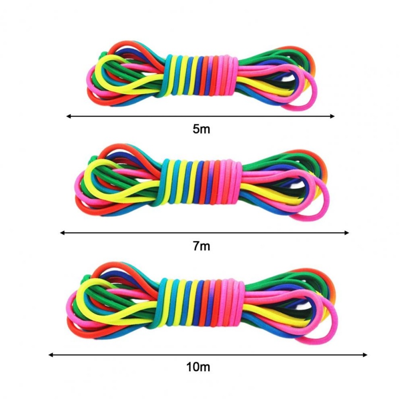 5-10 m Springseil Gummiband Bewegungsspielzeug Kinder Springseil Seile Training Springen Kinderspielzeug Springen Workout Übung Nylon Mädchen Geschenk