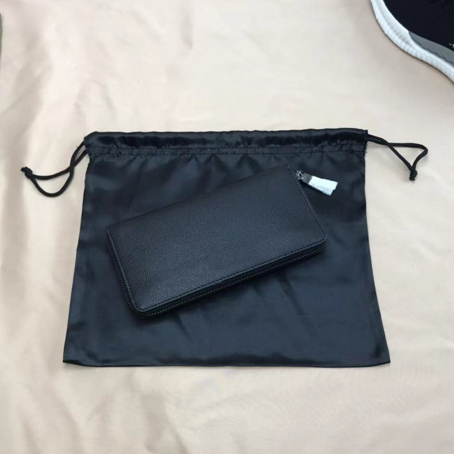 Große Haartasche aus Seidensatin mit Kordelzug, Perücken, Make-up, Schmuck, Hochzeit, Party, Gastgeschenke, Aufbewahrung, staubdichte Verpackung, wiederverwendbare Taschen