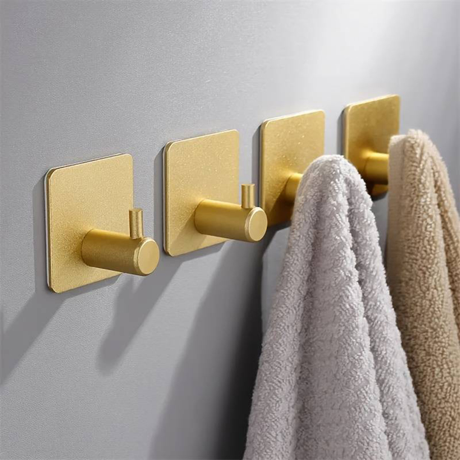Ganci adesivi in acciaio inossidabile in stile moderno per riporre gli disordine dei cappelli dei vestiti della cucina della stanza del bagno