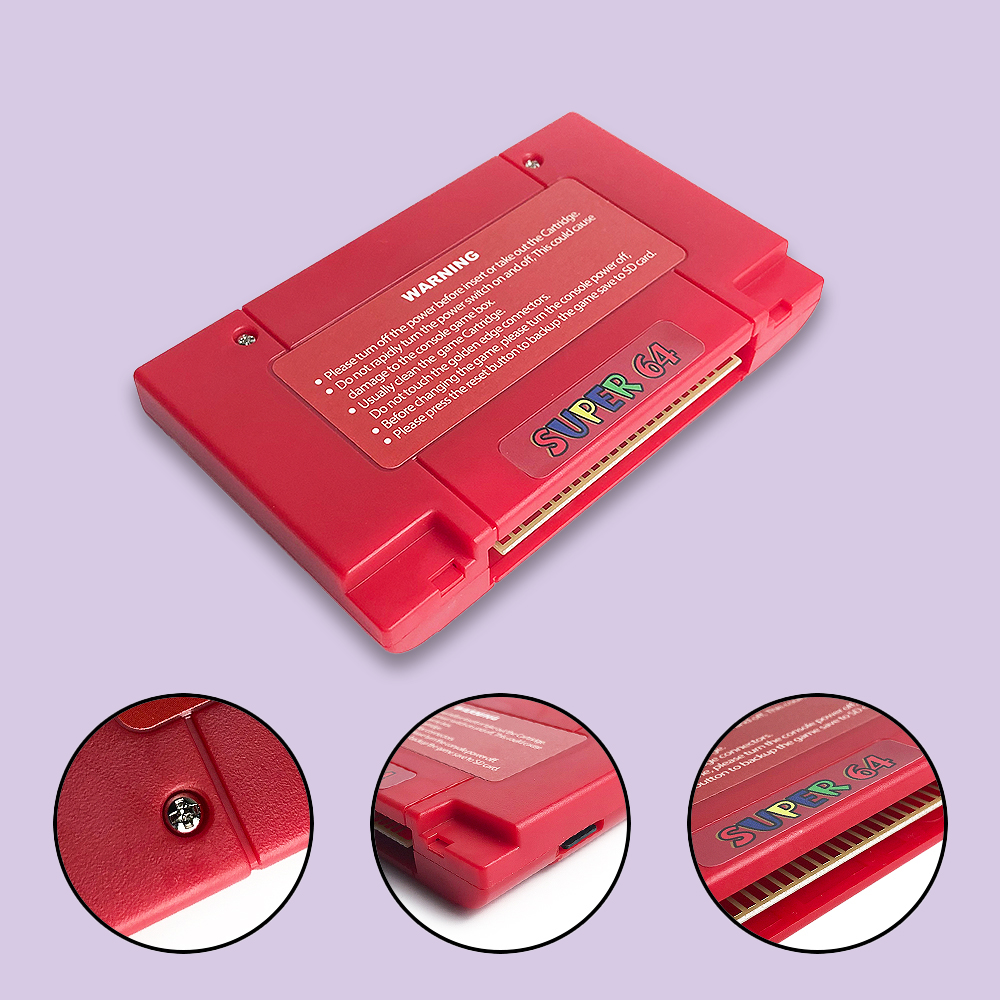 Super 64 Retro Game Card 340 in 1 Game N64 Cartridge for N64 Video Game Console Region Free With 16G card