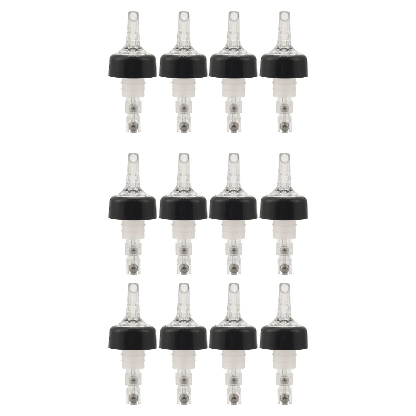 Limpar tiro rápido pourers, claro, 12x25ml