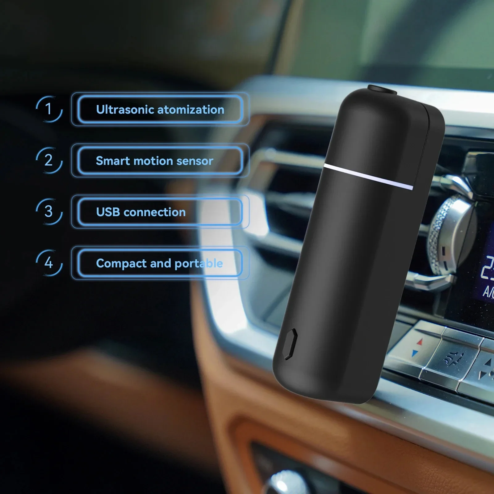 Car Air Freshener Fragrance Diffuser Aromatherapy Flavoring For Cars Essential Oil Diffuser Electric Aroma Diffuser