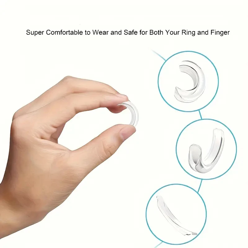 32pcs Ring Size Adjuster Pads Invisible Silicone Ring Sizer Reducer for Loose Rings Secure Fitting Accessories Stopping Slip-off