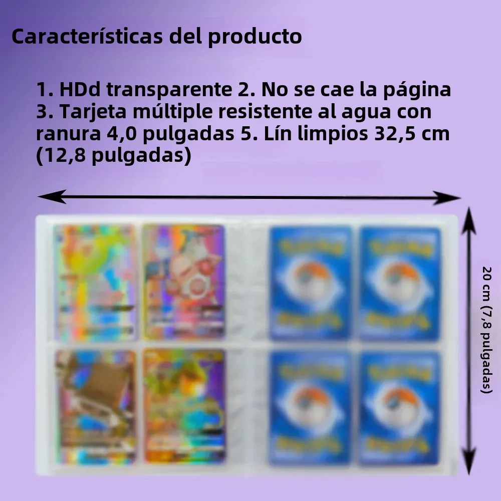 Carpeta con soporte de Charizard 2024, carpeta de colecciones, cuaderno Protector de tarjetas de Anime para álbum de Pokemones, libro de tarjetas de 240 Uds.