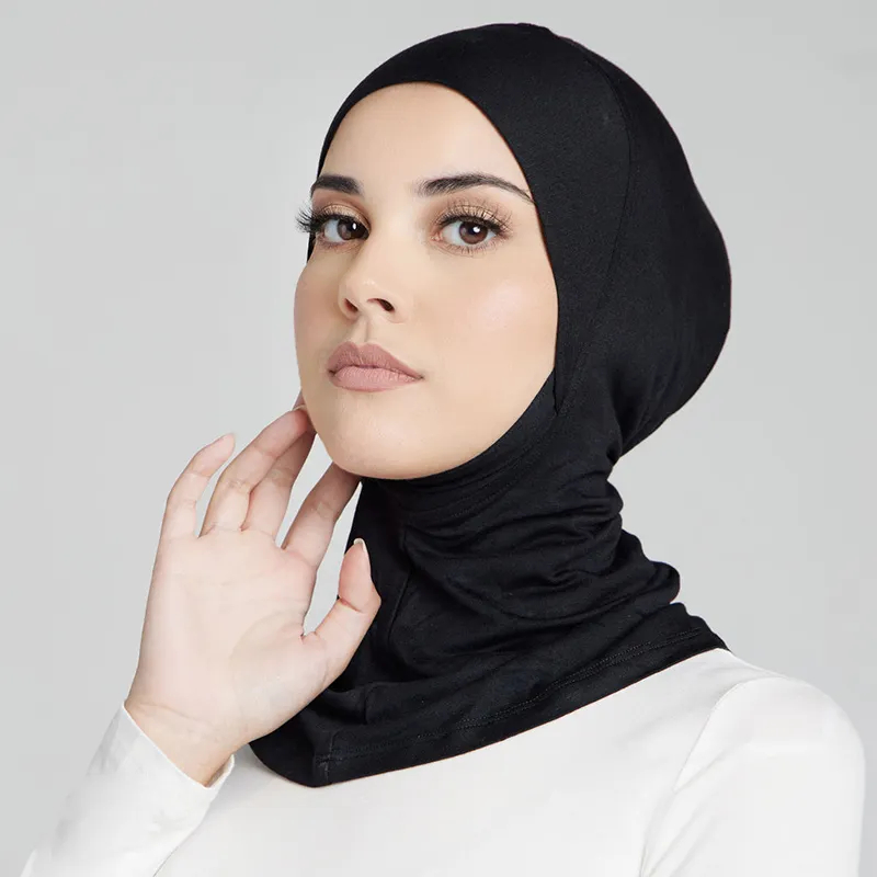 Novo muçulmano underscarf interno hijab boné muçulmano lenço interno hijab bonés islâmico underscarf ninja hijab cachecol chapéu boné osso bonnet