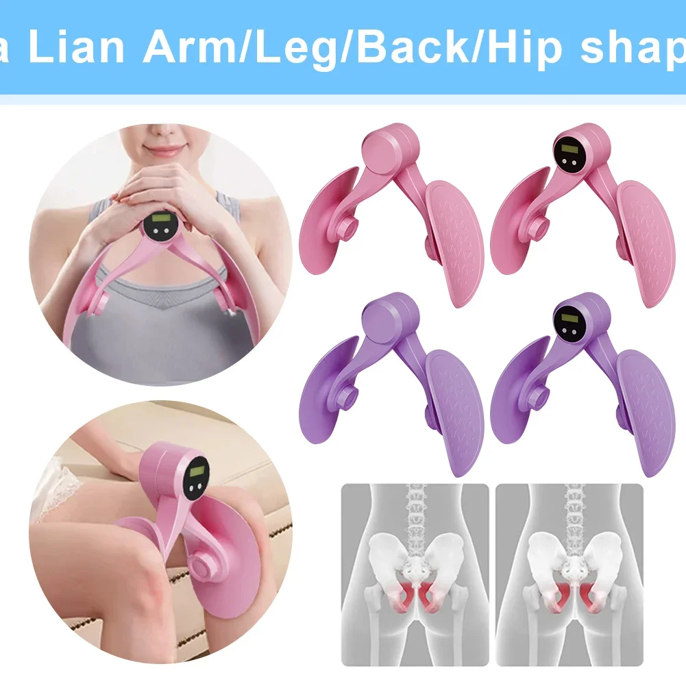 Entrenador muscular del suelo pélvico con contador Kegel, ejercitador de cadera y muslo interno, equipo de ejercicio para cadera/trasero/brazo/pierna