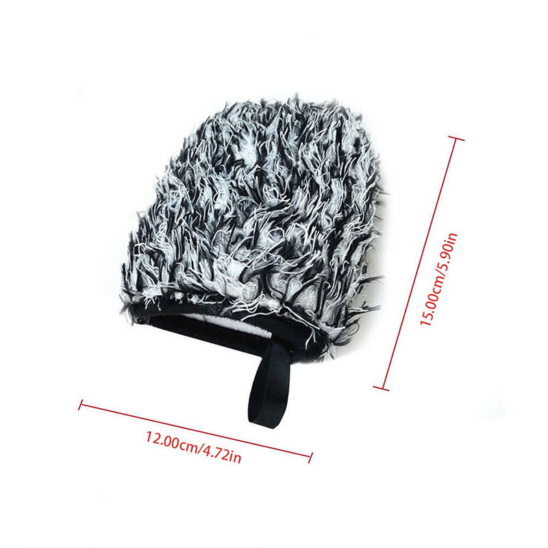SEAMETAL Auto-Reinigungsbürste, Auto-Reinigungsradbürste, superweiche Auto-Detaillierung, Taschenhandschuh, Bürstenwerkzeug für Autopflege-Zubehör