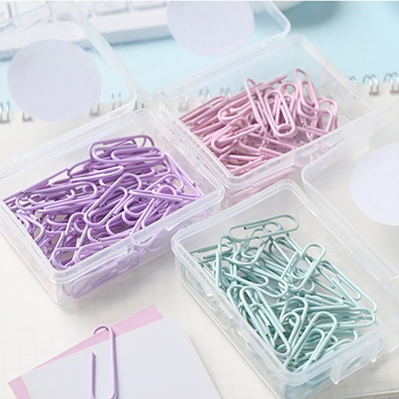 50個28mm金属製ペーパークリップドキュメントブックマークインデックスページペーパーバインダーファイルクリップスクール事務用品文房具アクセサリー