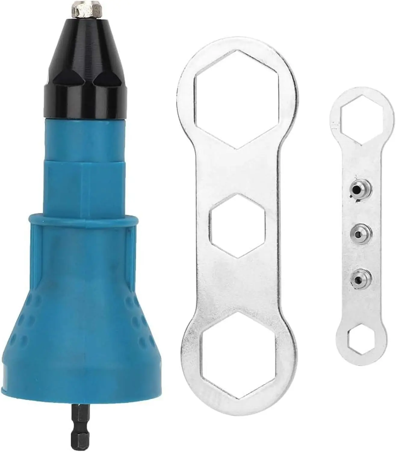 Pistolet à écrou à rivets électrique, perceuse à tirer, adaptateur de Conversion pour buse de riveteuse sans fil, outil d'écrou, outils de pistolet à ongles multifonctions